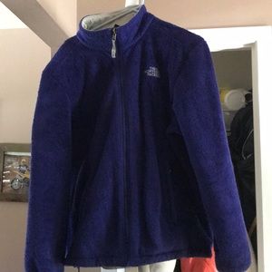 North face fuzzy jacket